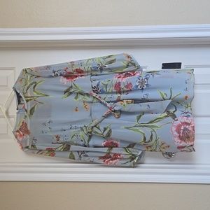 Rachel Roy, Blue floral, chiffon dress brand new